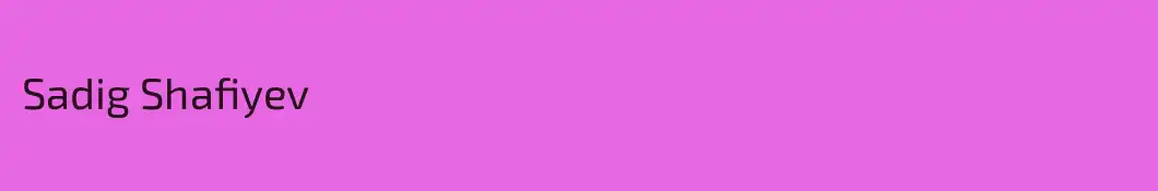 Sadig Shafiyev